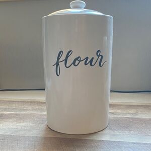 Threshold White Ceramic Flour Canister